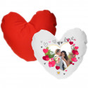 CUSCINO A CUORE PERSONALIZZATO BICOLORE HEART FRAME