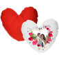 Cuscino a Cuore Personalizzato Bicolore Heart Frame