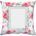 CUSCINO PERSONALIZZATO QUADRATO FULL PRINT POSTAL ROSE