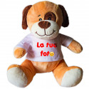PELUCHE CANE CAGNOLINO CON T-SHIRT PERSONALIZZATA