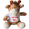 PELUCHE GIRAFFA CON T-SHIRT PERSONALIZZATA