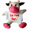 PELUCHE MUCCA CON T-SHIRT PERSONALIZZATA