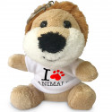 PORTACHIAVI PELUCHE PERSONALIZZATO FOTO LEONE T-SHIRT