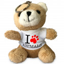 PORTACHIAVI PELUCHE PERSONALIZZATO FOTO ORSO T-SHIRT