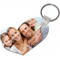 PORTACHIAVI PERSONALIZZATO IN FRP CON FOTO A CUORE LONGE