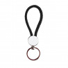 PORTACHIAVI A CORDA PERSONALIZZATO CON FOTO CAUCCIÙ NERO