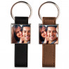 PORTACHIAVI IN PELLE E METALLO PERSONALIZZATO CON FOTO