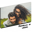 PANNELLO IN LEGNO CORNICE CON FOTO MDF 20 x 20 CM