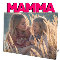 CORNICE PORTA FOTO IN LEGNO MDF MAMMA18 X 15