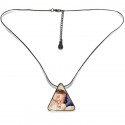 COLLANA CON CIONDOLO A TRIANGOLO FOTO PERSONALIZZATA