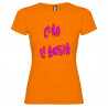 T-SHIRT DONNA PERSONALIZZATA C'HO L'ANSIA COLORE ARANCIO