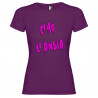 T-SHIRT DONNA PERSONALIZZATA C'HO L'ANSIA COLORE VIOLA