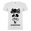 T-SHIRT DI COPPIA UOMO EVOLUTION COLORE BIANCO