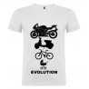 T-SHIRT DI COPPIA UOMO EVOLUTION COLORE BIANCO