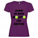 T-SHIRT DONNA PERSONALIZZATA DIVERTENTE MOJITO COLORE VIOLA