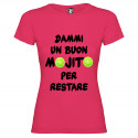 T-SHIRT DONNA PERSONALIZZATA DIVERTENTE MOJITO COLORE ROSA FUCSIA