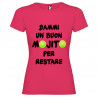 T-SHIRT DONNA PERSONALIZZATA DIVERTENTE MOJITO COLORE ROSA FUCSIA