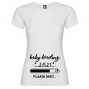 T-SHIRT DONNA PERSONALIZZATA BABY LOADING COLORE BIANCO