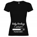 T-SHIRT DONNA PERSONALIZZATA BABY LOADING COLORE NERO
