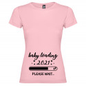 T-SHIRT DONNA PERSONALIZZATA BABY LOADING COLORE ROSA
