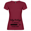 T-SHIRT DONNA PERSONALIZZATA BABY LOADING COLORE BORDEAUX