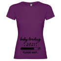 T-SHIRT DONNA PERSONALIZZATA BABY LOADING COLORE VIOLA