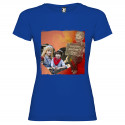 T-SHIRT DONNA PERSONALIZZATA HAPPY MOTHER'S DAY COLORE BLU ROYAL