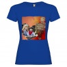 T-SHIRT DONNA PERSONALIZZATA HAPPY MOTHER'S DAY COLORE BLU ROYAL