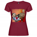 T-SHIRT DONNA PERSONALIZZATA HAPPY MOTHER'S DAY COLORE BORDEAUX