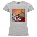 T-SHIRT DONNA PERSONALIZZATA HAPPY MOTHER'S DAY COLORE GRIGIO