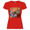 T-SHIRT DONNA PERSONALIZZATA HAPPY MOTHER'S DAY COLORE ROSSO