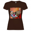 T-SHIRT DONNA PERSONALIZZATA HAPPY MOTHER'S DAY COLORE MARRONE