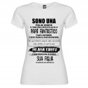 T-SHIRT DONNA PERSONALIZZATA FIGLIA VIZIATA COLORE BIANCO