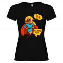 T-SHIRT DONNA PERSONALIZZATA SUPER MUM MAMMA COLORE NERO