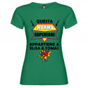 T-SHIRT DONNA MAMMA SUPER EROE OFFERTA LIMITATA COLORE VERDE