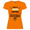 T-SHIRT DONNA MAMMA SUPER EROE OFFERTA LIMITATA COLORE ARANCIO