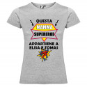 T-SHIRT DONNA MAMMA SUPER EROE OFFERTA LIMITATA COLORE GRIGIO