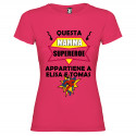 T-SHIRT DONNA MAMMA SUPER EROE OFFERTA LIMITATA COLORE ROSA FUCSIA