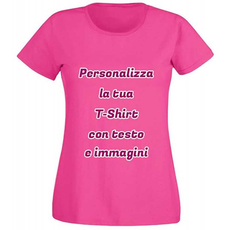 T-shirt Donna Spring Sfiancata in Cotone Stampa Fronte