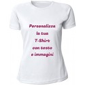 T-SHIRT DONNA SPRING bianca personalizzata
