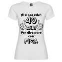 T-shirt personalizzata mi ci sono voluti 40 anni per diventare cosi figa bianco