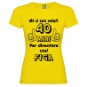 T-shirt personalizzata mi ci sono voluti 40 anni per diventare cosi figa giallo