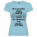T-shirt personalizzata mi ci sono voluti 40 anni per diventare cosi figa azzurro