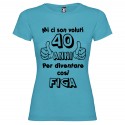 T-shirt personalizzata mi ci sono voluti 40 anni per diventare cosi figa celeste