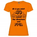 T-shirt personalizzata mi ci sono voluti 40 anni per diventare cosi figa arancione