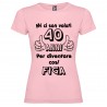 T-shirt personalizzata mi ci sono voluti 40 anni per diventare cosi figa rosa