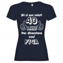 T-shirt personalizzata mi ci sono voluti 40 anni per diventare cosi figa blu navy