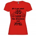 T-shirt personalizzata mi ci sono voluti 40 anni per diventare cosi figa rosso