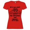 T-shirt personalizzata mi ci sono voluti 40 anni per diventare cosi figa rosso