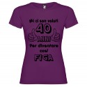 T-shirt personalizzata mi ci sono voluti 40 anni per diventare cosi figa viola